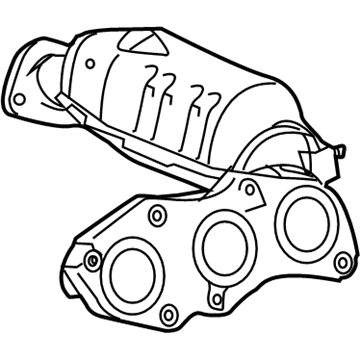 Toyota Venza Catalytic Converter - 17140-0P240