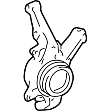 Toyota 43211-21040 Knuckle, Passenger Side