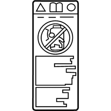 Scion 74596-78010 Air Bag Label
