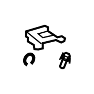 Toyota 72058-0E010-C0 Release Lever, Black, Driver Side