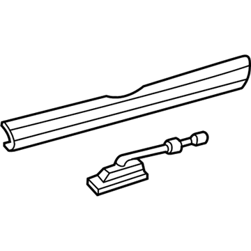Toyota 76801-AE011-A0 Molding Assembly, White, Rear