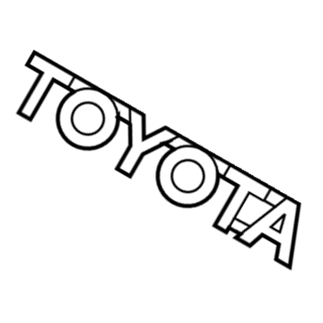 Toyota 75444-08020 Nameplate, Rear
