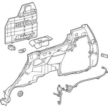 Toyota 62510-0C200-C0 Lower Quarter Trim