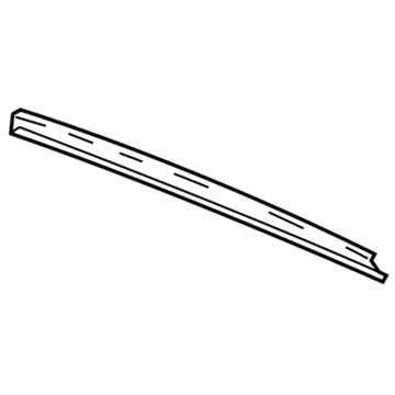 Toyota 75987-10361 Black Out Tape, Inner Upper Passenger Side
