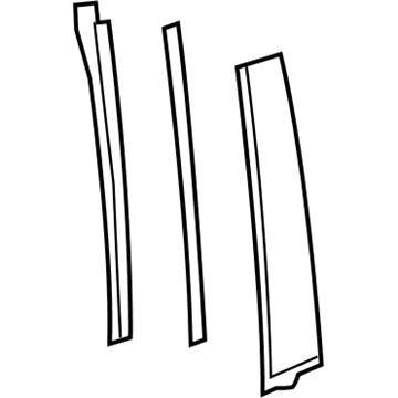 Toyota C-HR Door Moldings - 75075-F4021