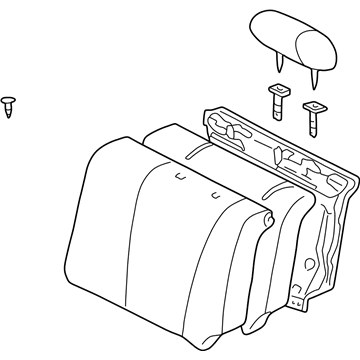 Toyota 71490-02140-B1 Seat Back Assembly