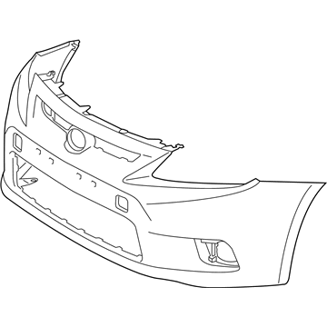 Toyota 52119-21915 Bumper Cover, Front Driver Side