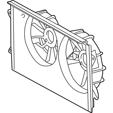 Toyota Solara Fan Shroud - 16711-0A170
