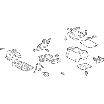 Toyota Sienna Center Console Base - 58810-AE020-E0