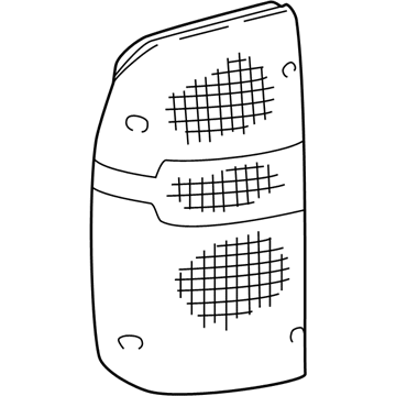 Toyota 81551-04020 Lens, Passenger Side