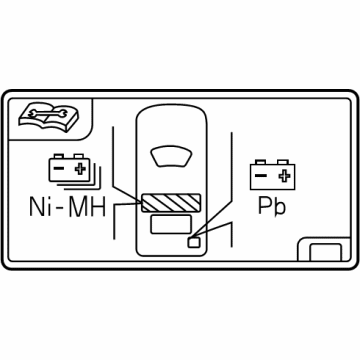 Toyota 288A2-F0080 Caution Label