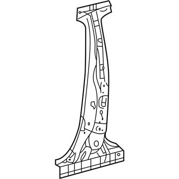Toyota 61038-12360 Reinforcement Sub-Assembly, Center Body Pillar, Driver Side