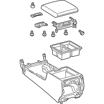 Toyota Land Cruiser Center Console Base - 88520-60363-C1