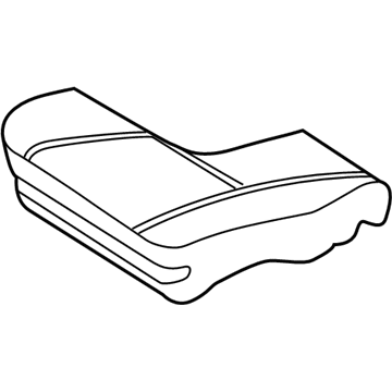 Toyota 71501-01010 Seat Cushion Pad, Passenger Side