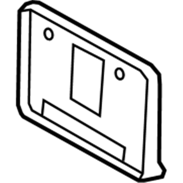 Toyota 75101-08010 License Bracket, Front