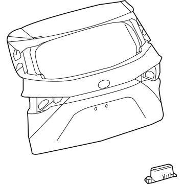 Toyota 67005-08170 Lift Gate, Rear