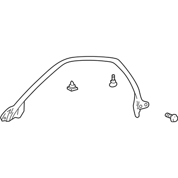 Toyota 62381-20120 Weatherstrip, Passenger Side