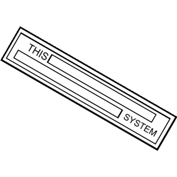Toyota 74515-08010 Warning Label