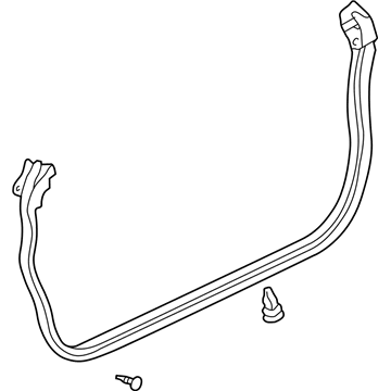 Toyota 67861-20420 Lower Weatherstrip, Passenger Side