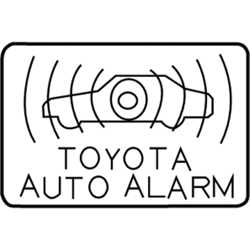 Toyota 74515-06010 Antitheft Label
