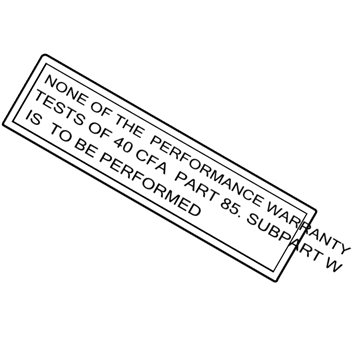 Toyota 11282-21010 Caution Label