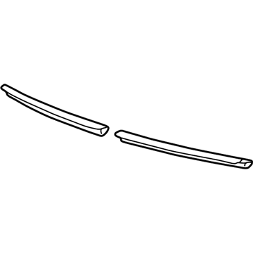 Toyota 55877-12080 Weatherstrip, Rear Passenger Side