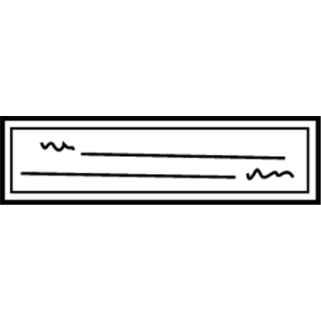 Toyota 74515-08010 Caution Label