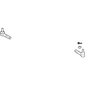 Toyota 45047-69146 Outer Tie Rod, Driver Side