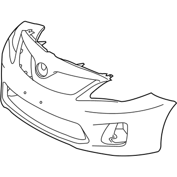 Toyota 52119-03902 Bumper Cover, Front Driver Side