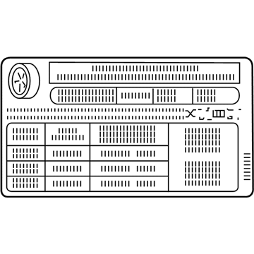 Scion 42661-WB002 Tire Info Label