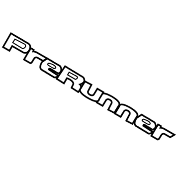 Toyota 75474-04010 Nameplate, Rear