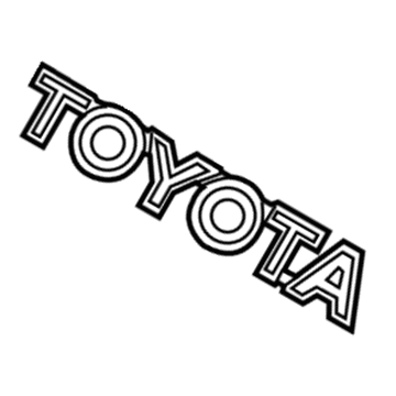 Toyota 75471-04030 Nameplate, Rear