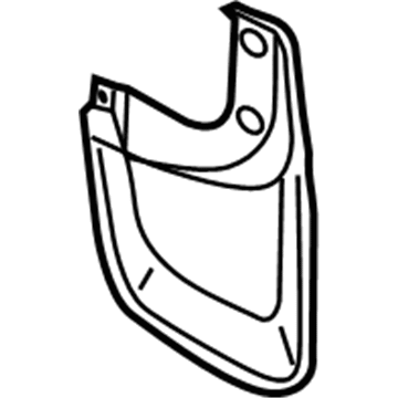 Toyota 76626-04151 Mud Guard, Rear Driver Side