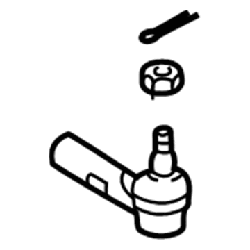 Toyota 45047-09080 Outer Tie Rod, Driver Side