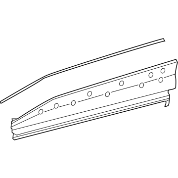 Toyota bZ4X Door Moldings - 75074-42070