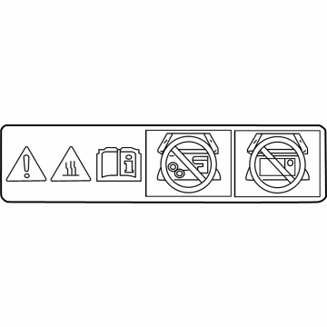 Toyota 861C8-48010 Label,  Mobile Wireless Charger Caution