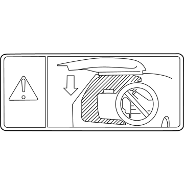 Toyota 74528-47020 Label,  Power Back Door Caution