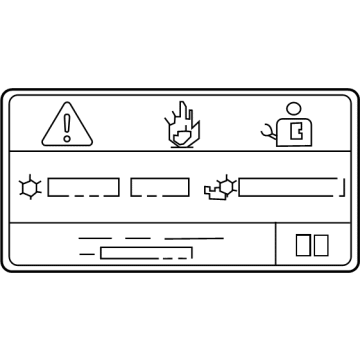 Toyota 88723-76090 Label,  Cooler Service Caution