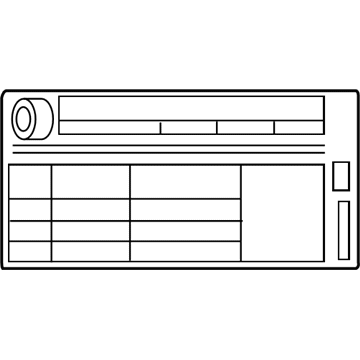Toyota 42661-06722 Tire Pressure Label