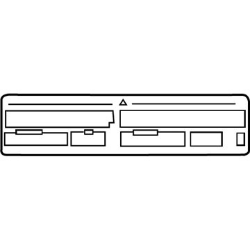 Toyota 88723-0R020 A/C Label
