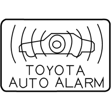 Toyota 74515-06010 Antitheft Label