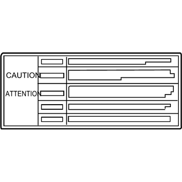 Toyota 16793-36040 Fan Label