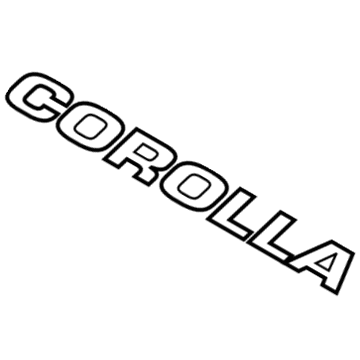2012 Toyota Corolla Emblem - 75442-02260