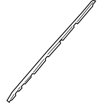 Toyota 75535-30280 Windshield Trim, Outside Passenger Side