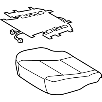 Toyota 71071-06C40-B1 Cushion Cover