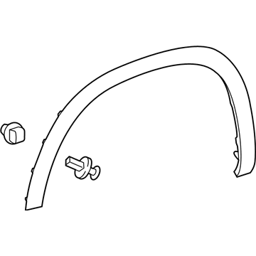 Toyota 75085-0E010 Wheel Opening Molding, Passenger Side