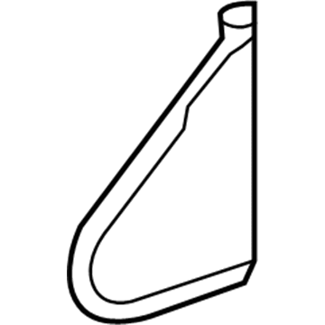 Toyota 60117-0R030 Corner Molding, Upper Passenger Side