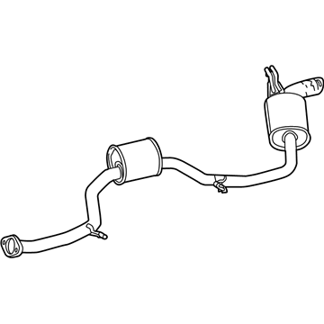 Scion 17430-37661 Muffler & Pipe