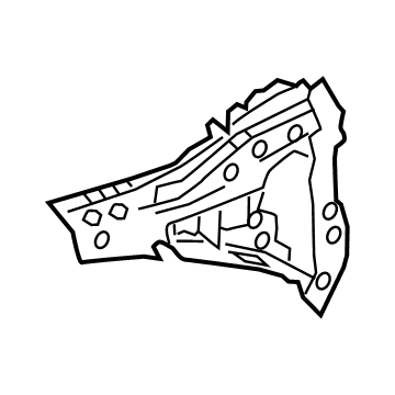 Toyota 61106-10050 Upper Reinforcement