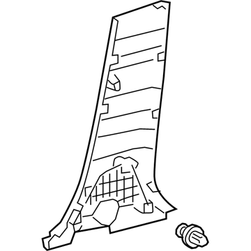 Toyota 62413-F4020-C0 Lower Center Pillar Trim, Passenger Side